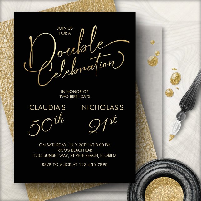 Invitación Fiesta Conjunta de Cumpleaños para Adultos (Subido por el creador)