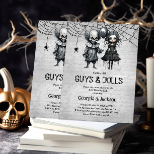 Invitación Fiesta conjunta de Halloween y cumpleaños