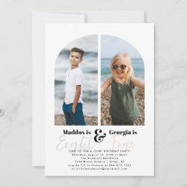 Invitación Fiesta conjunto | Simple 2 Fiesta de cumpleaños de