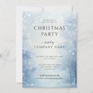 Invitación Fiesta corporativa de Navidad de invierno