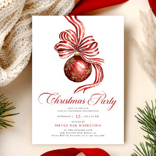 Invitación Fiesta Corporativa de Navidad Elegante