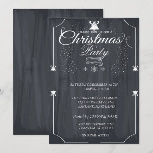 Invitación Fiesta corporativa de Navidad vintage