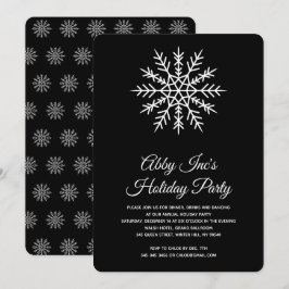 Invitación Fiesta Corporativa de Vacaciones Elegante Copo de 