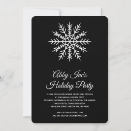 Invitación Fiesta Corporativa de Vacaciones Elegante Copo de 