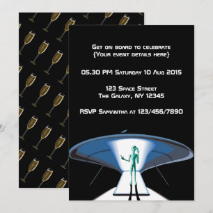 Invitación Fiesta corporativa/para adultos con tema espacial