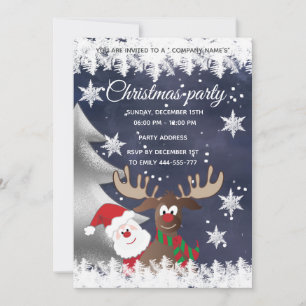 Invitación Fiesta corporativo de Navidades de Santa Inv