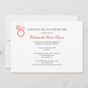 Invitación Fiesta corporativo de vacaciones simples