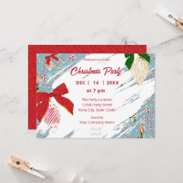 Invitación Fiesta Cracker de nueces azul cielo Caramelo Regal