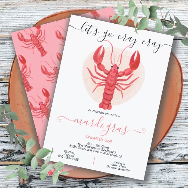 Invitación Fiesta Cray Cray Mardi Gras (Subido por el creador)