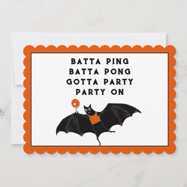 Invitación Fiesta Creativa de Halloween (Anverso)