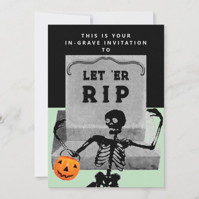 Invitación Fiesta Creativa de Halloween (Anverso)