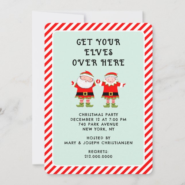 Invitación Fiesta Creativa de Navidad (Anverso)