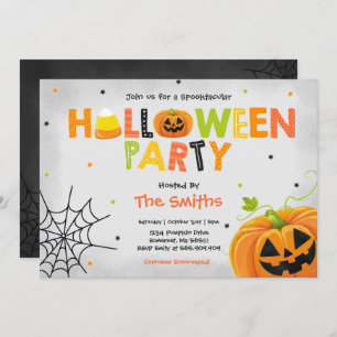 Invitación Fiesta Cuesta de Halloween fiesta Spooktacular de 