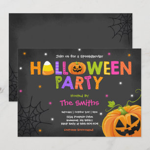 Invitación Fiesta Cuesta Halloween fiesta Spooktacular Hallow