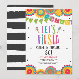 Invitación Fiesta cumpleaños cualquier adulto mayor Fiesta