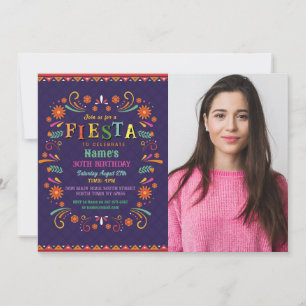 Invitación Fiesta Cumpleaños de la Fiesta Invitó a México Fot