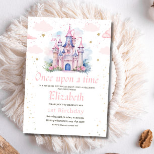 Invitación Fiesta Cumpleaños Princesa Castillo de Cuentos de