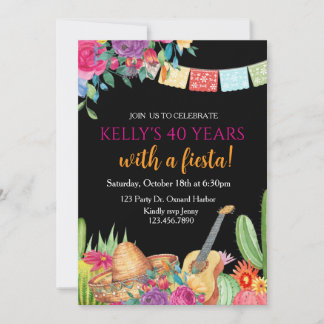 Invitación Fiesta, cumpleaños sorpresa, Fiesta mexicana, cual