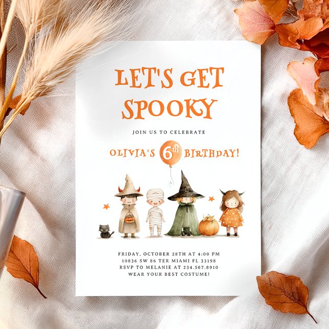 Invitación Fiesta Cute Halloween Birthday Kids (Subido por el creador)