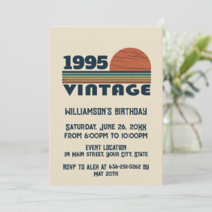 Invitación Fiesta de 30 años de edad personalizada