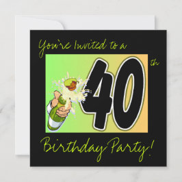 Invitación fiesta de 40 años invita