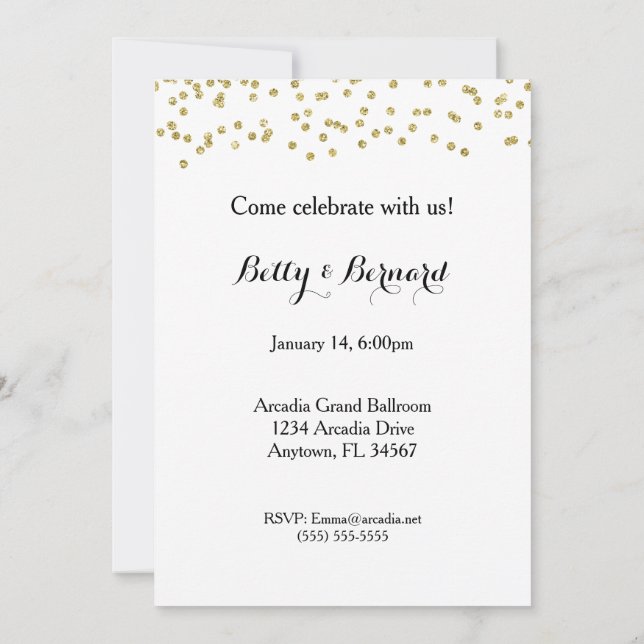 Invitación Fiesta de 50 años de vigilia (Reverso)