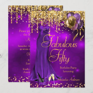 Invitación Fiesta de 50 años fabulosos Zapatos de tacón alto 