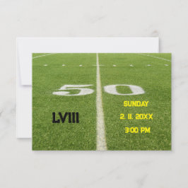 Invitación fiesta de 50 Yard Line Football Watch