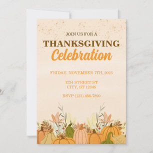 INVITACIÓN FIESTA DE ACCIÓN DE GRACIAS