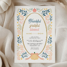 Fiesta de Acción de Gracias Agradecido Bendito
