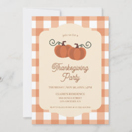 Invitación Fiesta de Acción de Gracias Cena de Friendsgiving