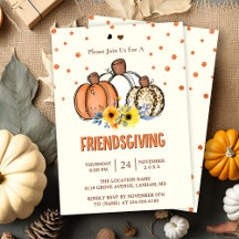 Fiesta de Acción de Gracias de Otoño con Calabaza