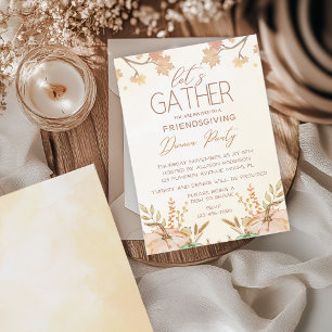 Invitación Fiesta de Acción de Gracias Friendsgiving
