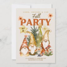 Fiesta de Acción de Gracias Otoñal de Gnomos