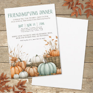 Invitación Fiesta de Acción de Gracias para amigos