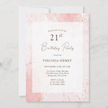 Fiesta de acuarela 21º cumpleaños