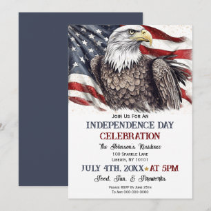 Invitación Fiesta de Acuarela del 4 de Julio