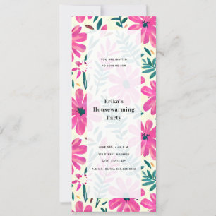 Invitación Fiesta de Acuarela Floral para Todo Propósito
