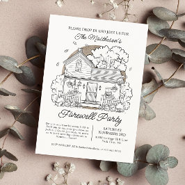 Invitación Fiesta De Adiós De Drop In Fall House