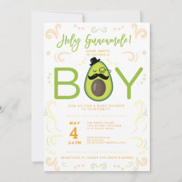 Invitación Fiesta de aguacate Holy Guacamole