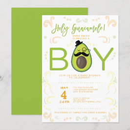 Invitación Fiesta de aguacate Holy Guacamole