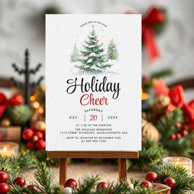 Invitación Fiesta de alegría por las fiestas de Navidad (Subido por el creador)