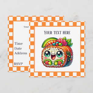 Invitación Fiesta de amantes del sushi