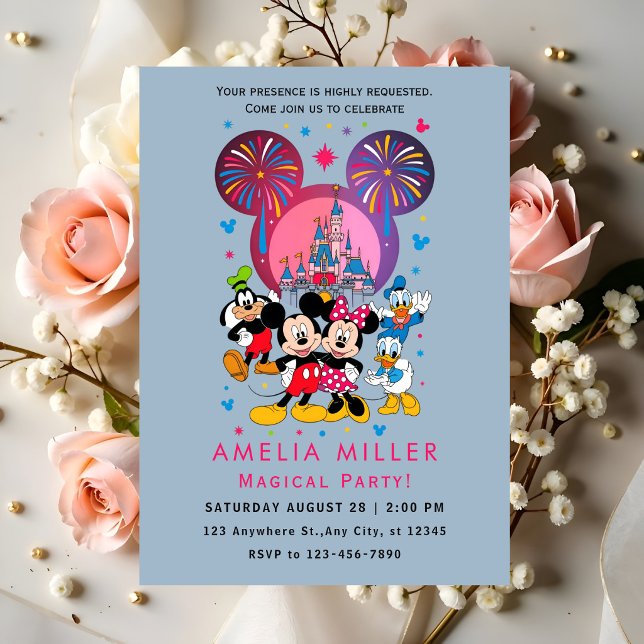 Invitación Fiesta de Amigos de Mickey Minnie (Subido por el creador)