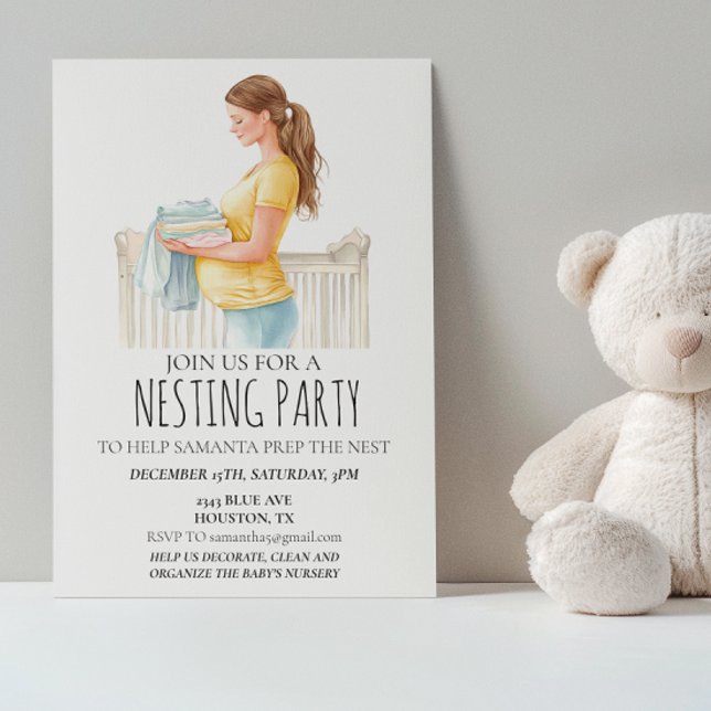 Invitación Fiesta de anidación Fiesta Baby Shower Prep. Nest (Subido por el creador)