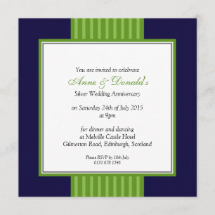 Invitación Fiesta de aniversario con clase de los azules