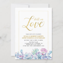 Fiesta de Aniversario de Boda de Flores y Oro de S