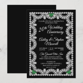 Invitación Fiesta de aniversario de bodas de 20 años de esmer