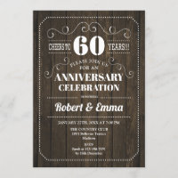 Fiesta de aniversario de bodas de madera rústica d