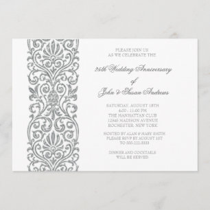 Invitación Fiesta de aniversario de bodas de plata 25